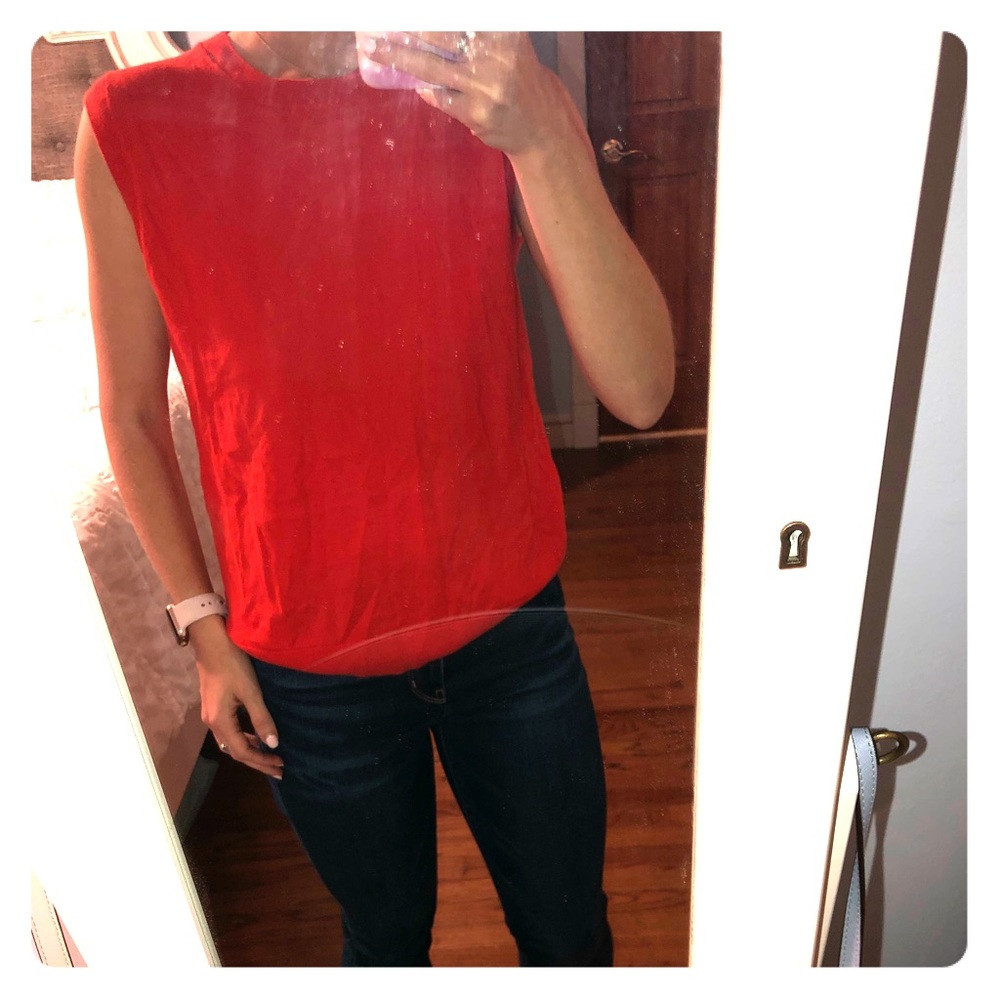 Red tank top
